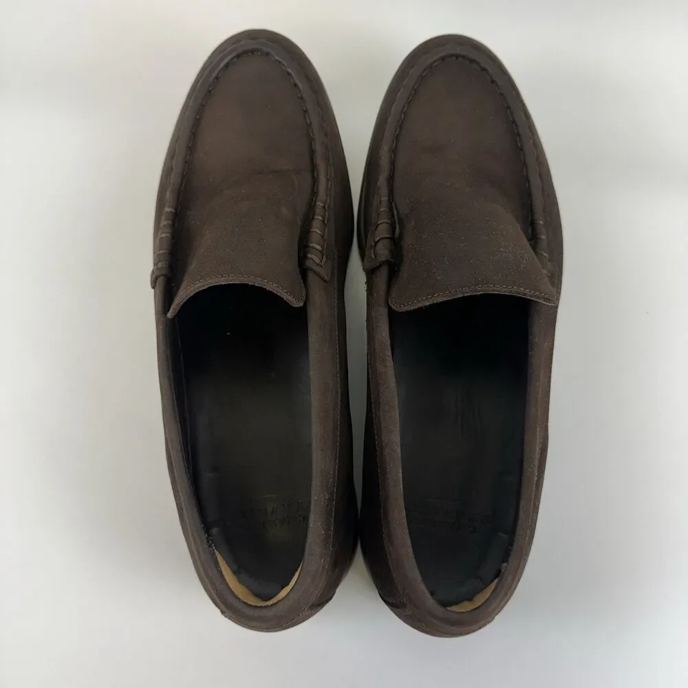 Charles Tyrwhitt Leather Loafer Driving Moc Toe‎ Dark Brown Slip On Mens Size 11